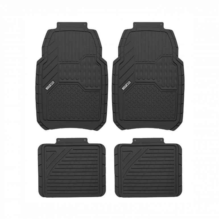 ALFOMBRA SPARCO HULE NEGRA 4 PZS