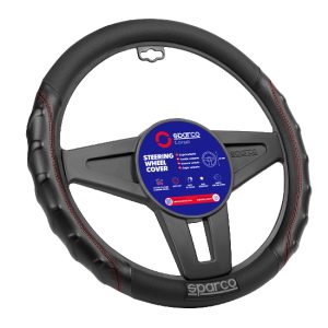 FORRO VOLANTE SPARCO NEGRO ROJO